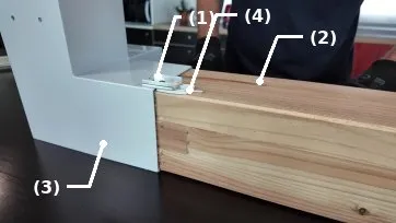Cas d’une structure avec connecteurs de pergola