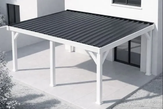 Pergola à toiture fixe