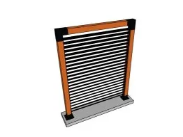 Brise-vue bois et alu