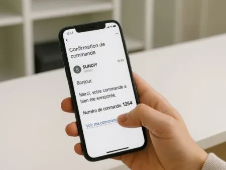 Comment savoir si ma commande a bien été enregistrée ?