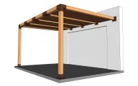 Article thumbnail: Devis en ligne d'une pergola bioclimatique adossée 120mm 