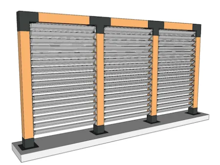 Devis en ligne de votre brise vue avec une structure 120 mm