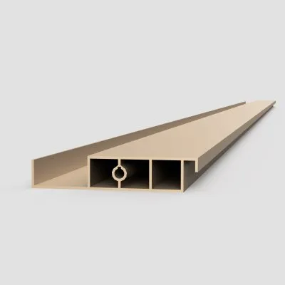 XL aluminum blade 27mm, length 2m, YAZD structured SAND BEIGE