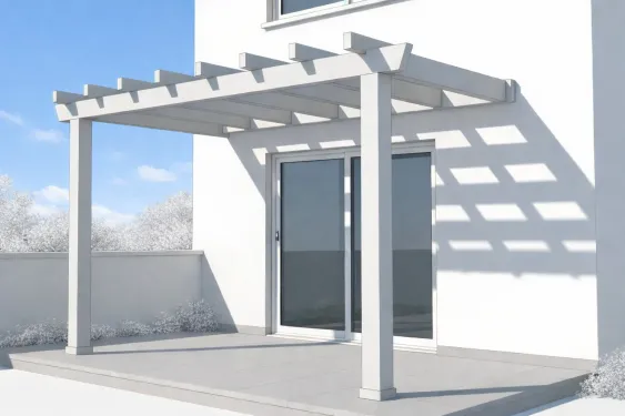 Pergola adossée