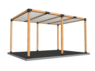 Devis en ligne structure 90mm pergola bioclimatique