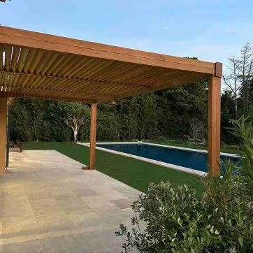 Le kit complet : une pergola prête à installer
