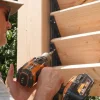 Mounting of Douglas fir wooden slats on SUNDIY aluminum mechanism