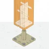Sabots à ailes extérieures, gamme SBE ECONOMIQUE (épaisseur 1,5mm, profondeur 55mm) - Réf. SBE32/99