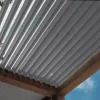 27mm Aluminum XL Blade, 2m length, RAL9006 structured ALUMINUM GREY